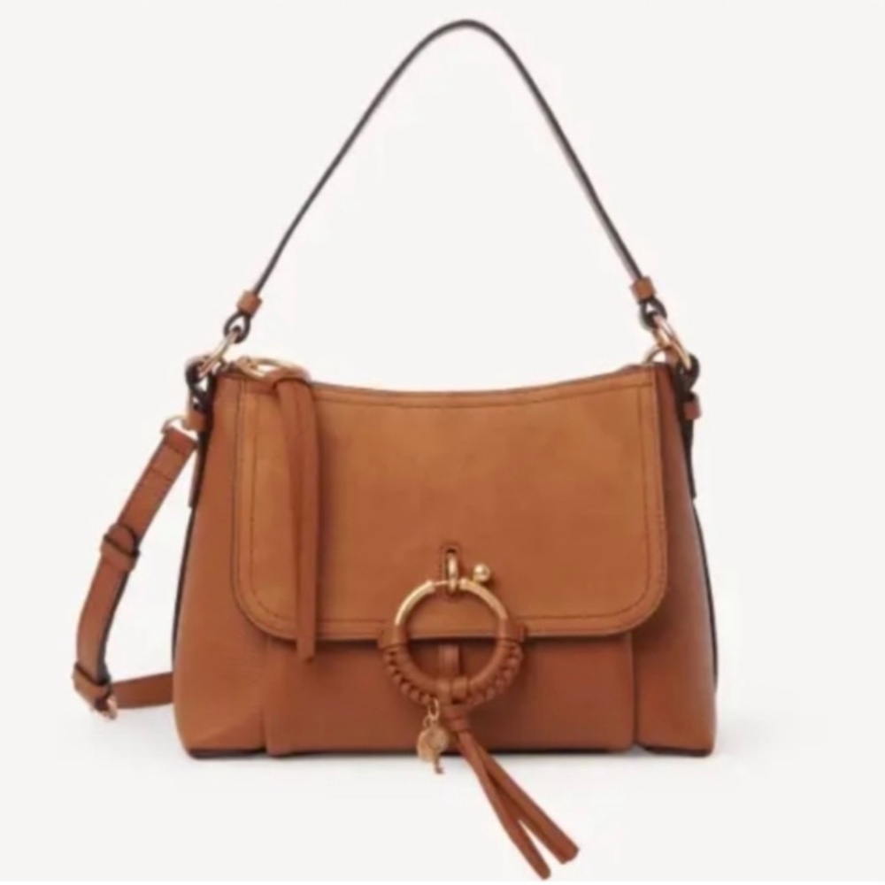 See by Chloe Leather Suede Crossbody Hobo Bag
